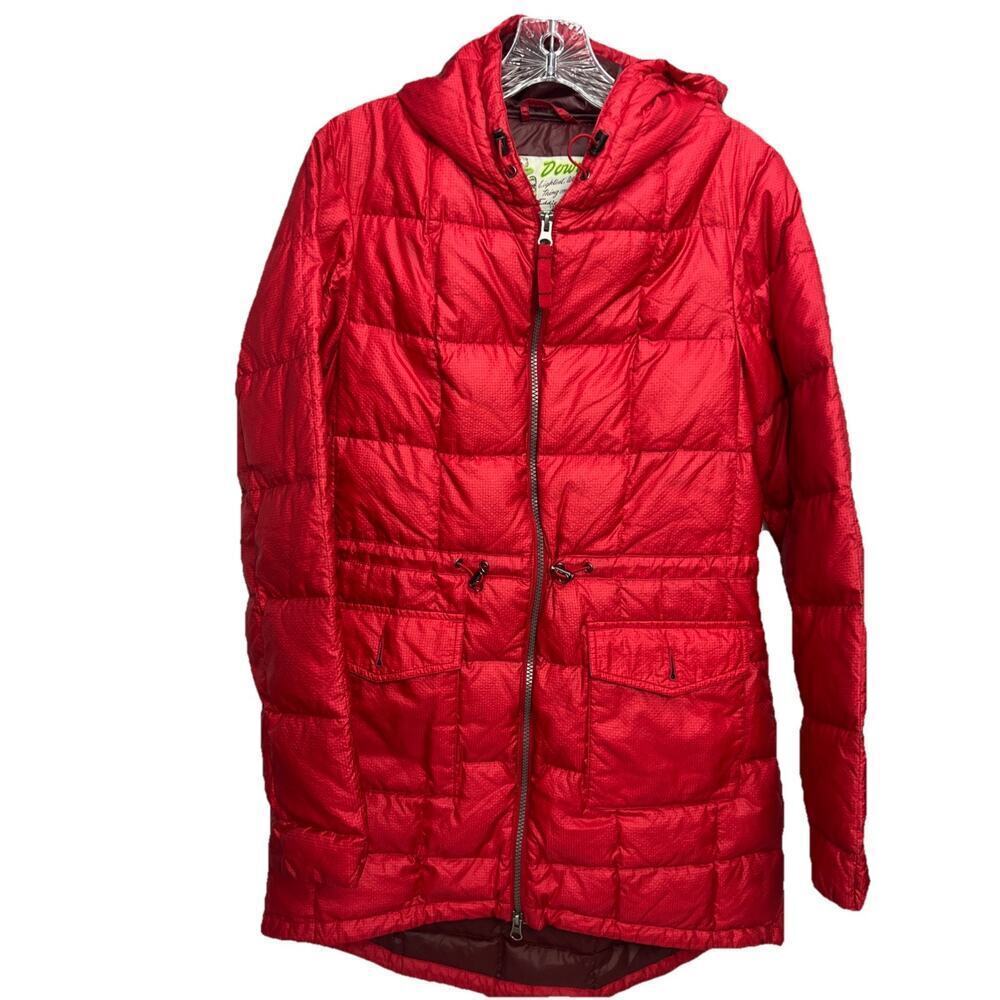 Eddie Bauer Womens Red Goose Down Puffer Women’s Small Jacket Coat EB550